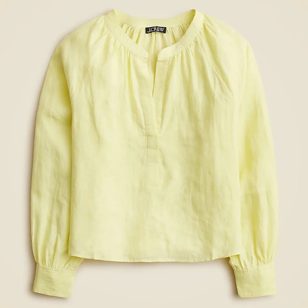 J Crew Cabana‎ top in linen